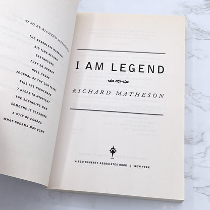 I am Legend by Richard Matheson [TRADE PAPERBACK] 1997 • Orb Books / TOR • 1st Print