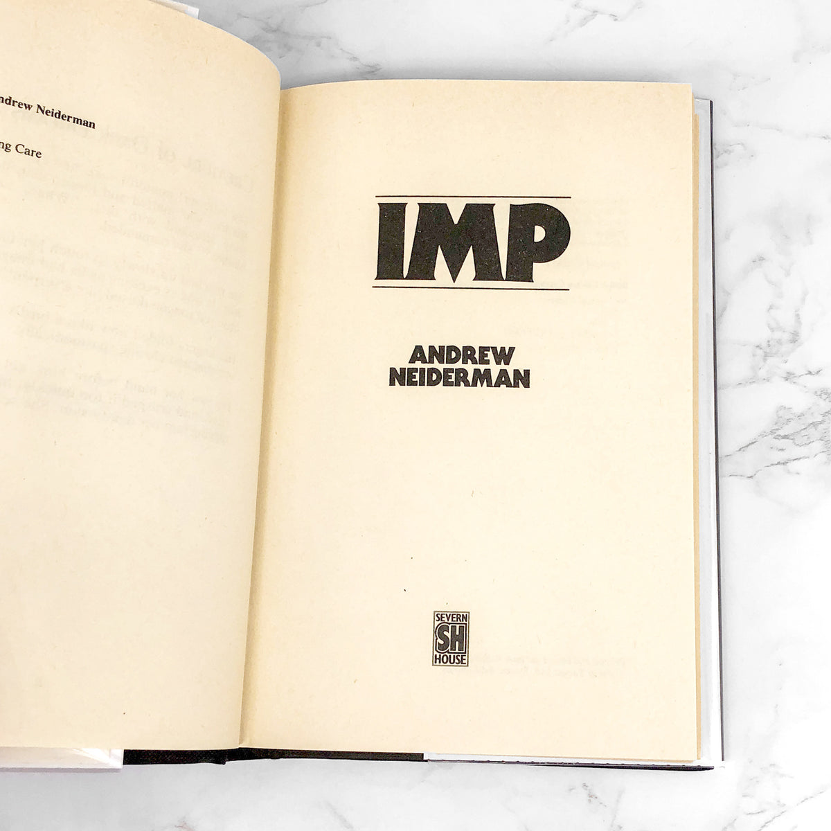 IMP by Andrew Neiderman [U.K. FIRST EDITION • FIRST PRINTING] 1985 • Severn House