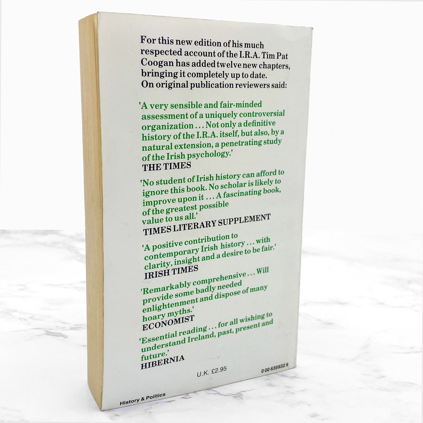 The IRA by Tim Pat Coogan [UPDATED U.K. PAPERBACK] 1984 • A Fontana Original