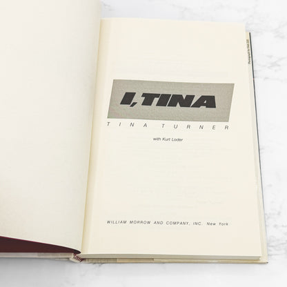 I, Tina by Tina Turner with Kurt Loder [FIRST EDITION • FIRST PRINTING] 1986 • William Morrow
