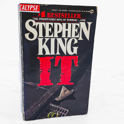 IT by Stephen King [FIRST PAPERBACK PRINTING] 1987 • Signet