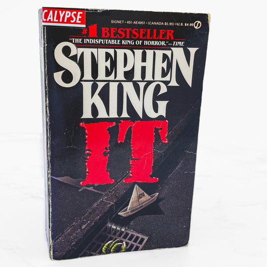 IT by Stephen King [FIRST PAPERBACK PRINTING] 1987 • Signet
