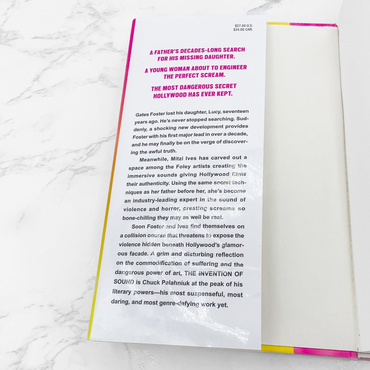 The Invention of Sound by Chuck Palahniuk SIGNED! [FIRST EDITION • FIRST PRINTING] 2020