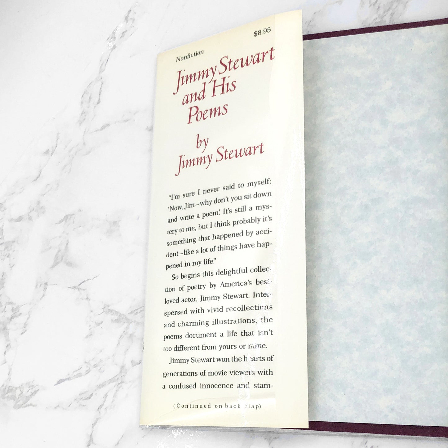 Jimmy Stewart and His Poems by James "Jimmy" Stewart SIGNED! [FIRST EDITION • FIRST PRINTING] 1989 • Crown