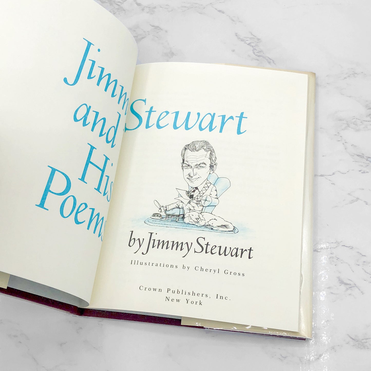 Jimmy Stewart and His Poems by James "Jimmy" Stewart SIGNED! [FIRST EDITION • FIRST PRINTING] 1989 • Crown