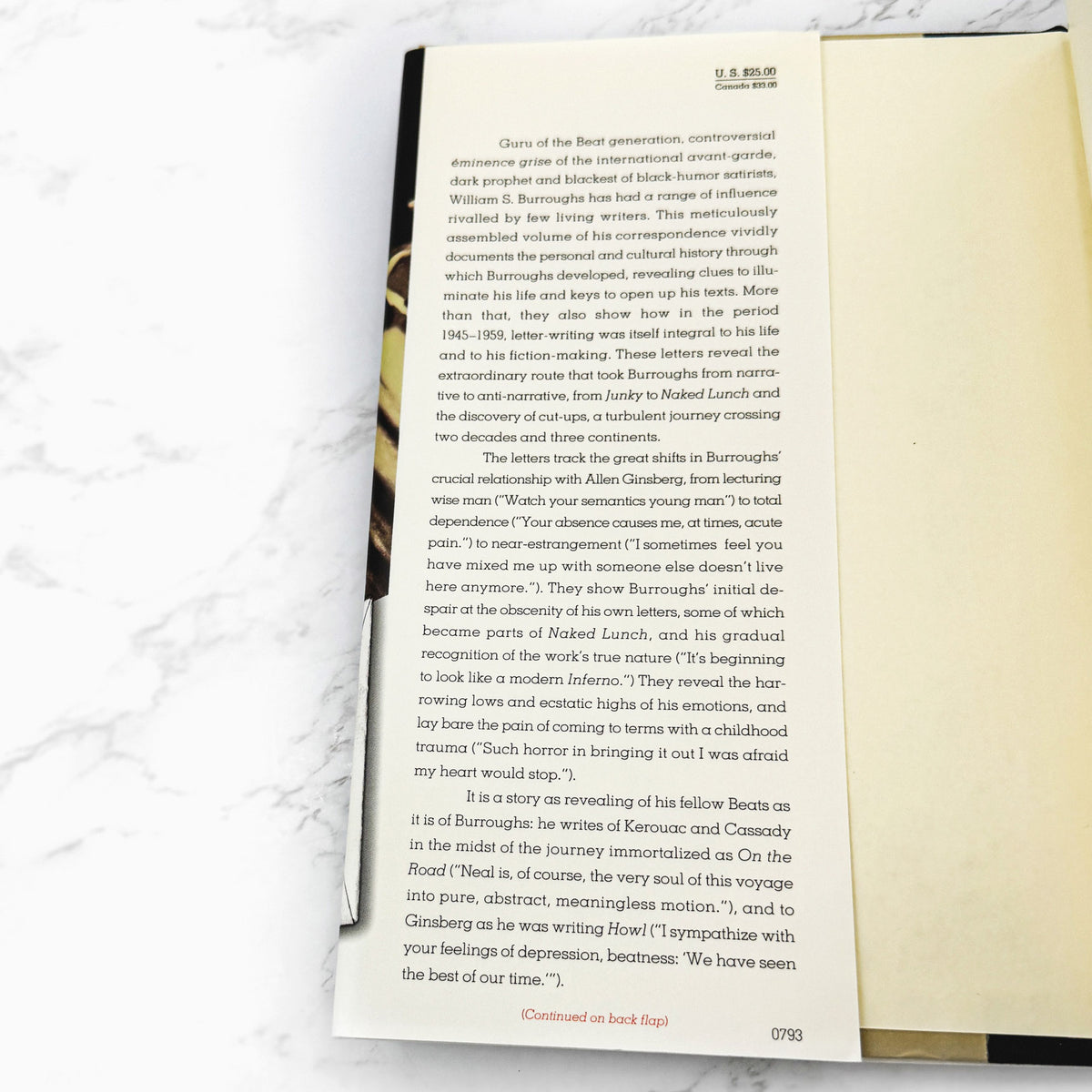 The Letters of William S. Burroughs (1945-1959) edited by Oliver Harris [FIRST EDITION • FIRST PRINTING] 1993 • Viking 