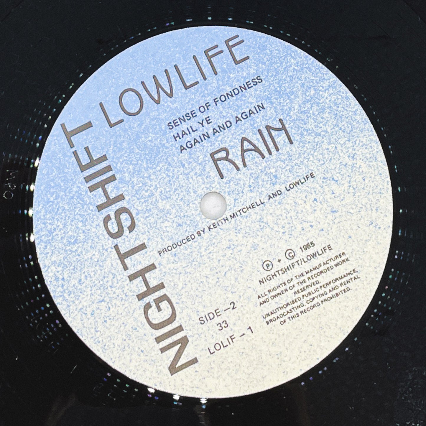 Lowlife ‎– Rain [VINYL MINI LP] 1985 • Original Pressing! • Nightshift U.K.