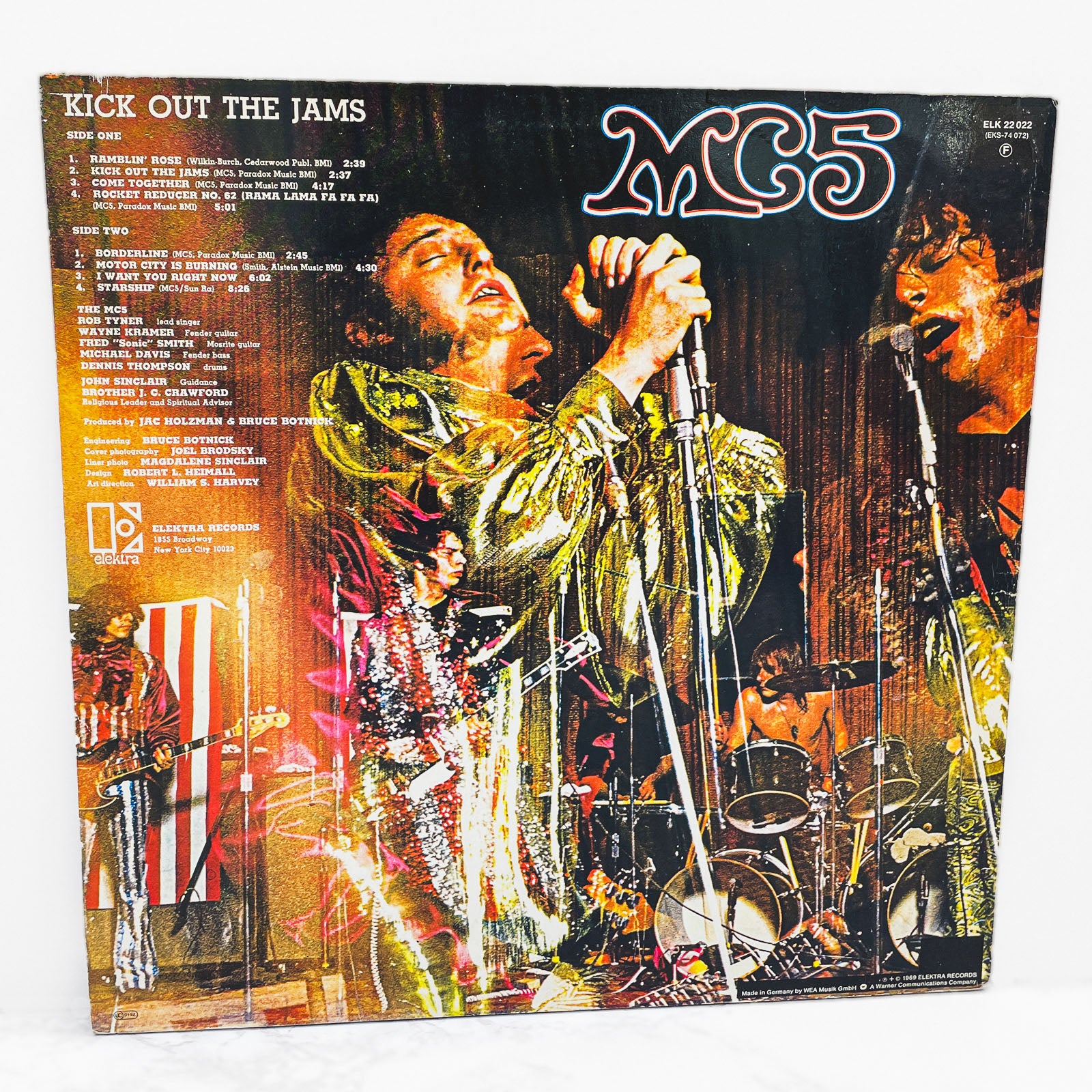 MC5 – Kick Out The Jams [VINYL LP] 70's German Re-issue • Elektra