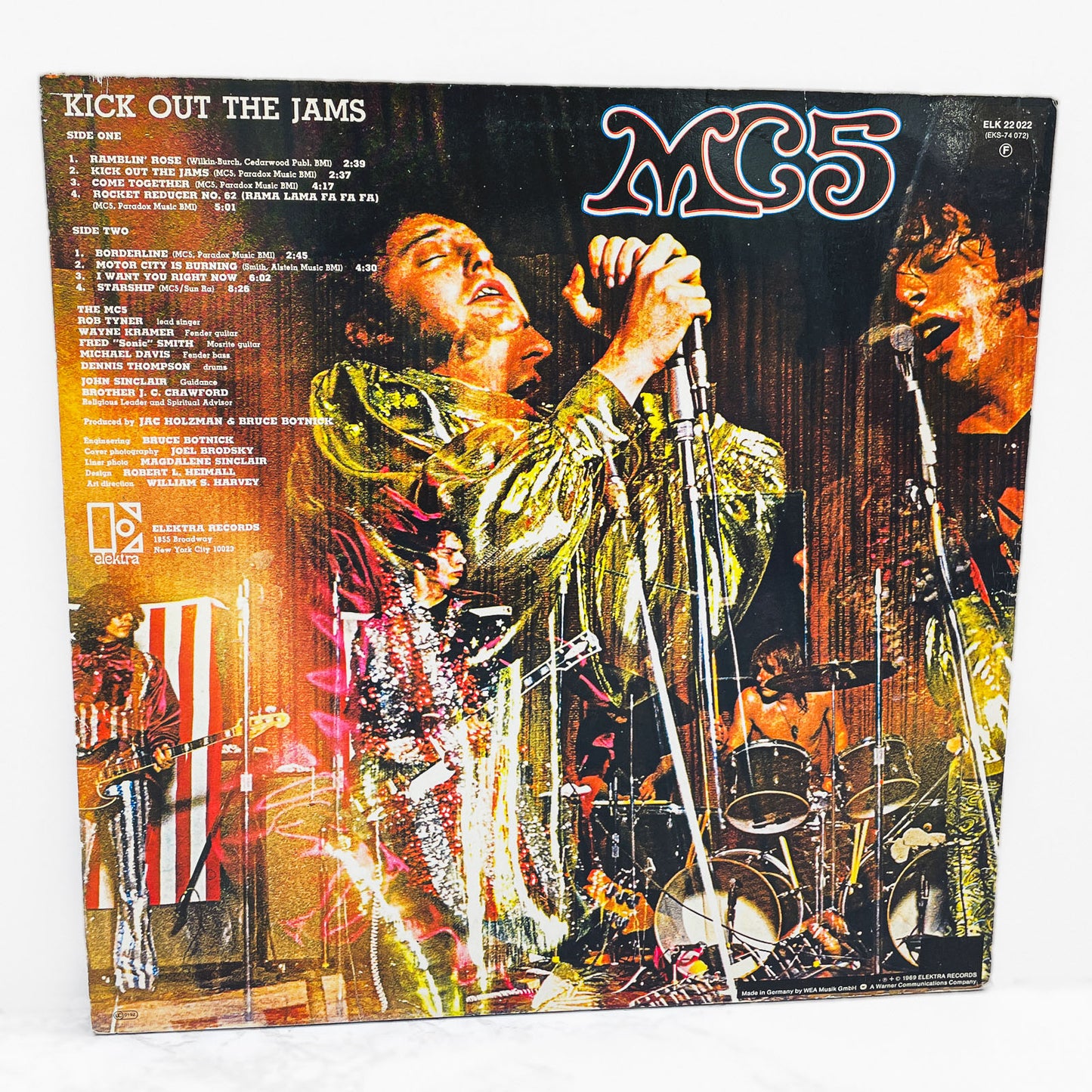 MC5 – Kick Out The Jams [VINYL LP] 70's German Re-issue • Elektra • "Censored"