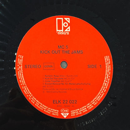MC5 – Kick Out The Jams [VINYL LP] 70's German Re-issue • Elektra • "Censored"