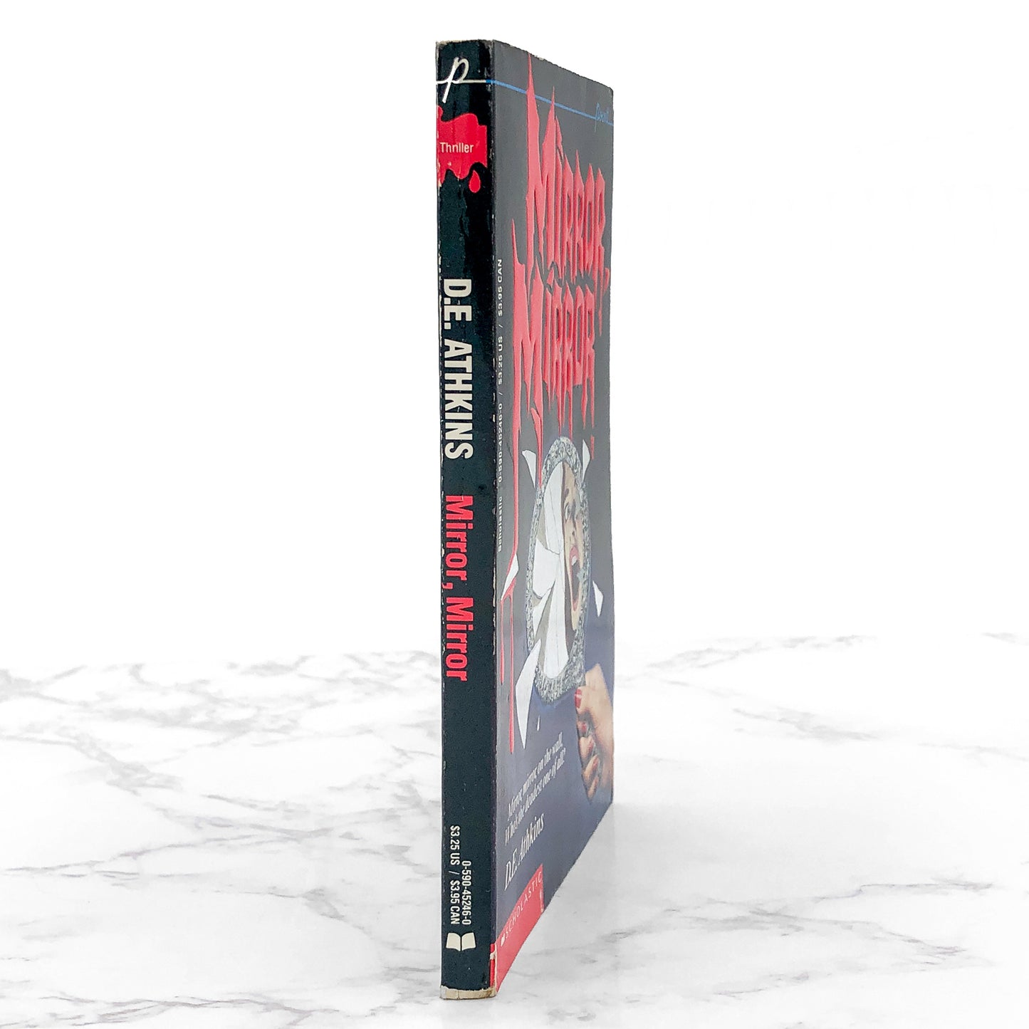 Mirror, Mirror by D.E. Athkins [FIRST EDITION PAPERBACK] 1992 • Point Horror #12