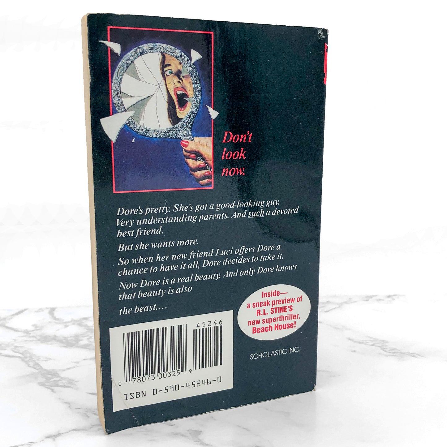 Mirror, Mirror by D.E. Athkins [FIRST EDITION PAPERBACK] 1992 • Point Horror #12