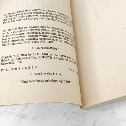 Mirror, Mirror by D.E. Athkins [FIRST EDITION PAPERBACK] 1992 • Point Horror #12