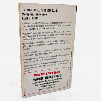Why We Can't Wait by Martin Luther King Jr. [FIRST PAPERBACK EDITION] 1964 • Signet