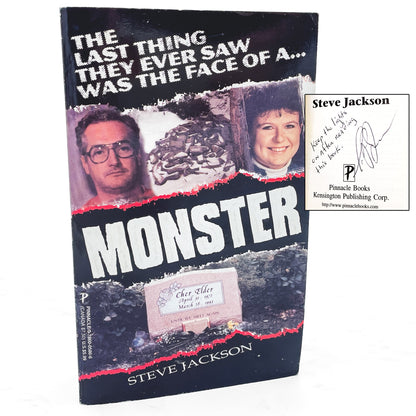 Monster by Steve Jackson SIGNED! [FIRST EDITION] 1998 • Pinnacle True Crime