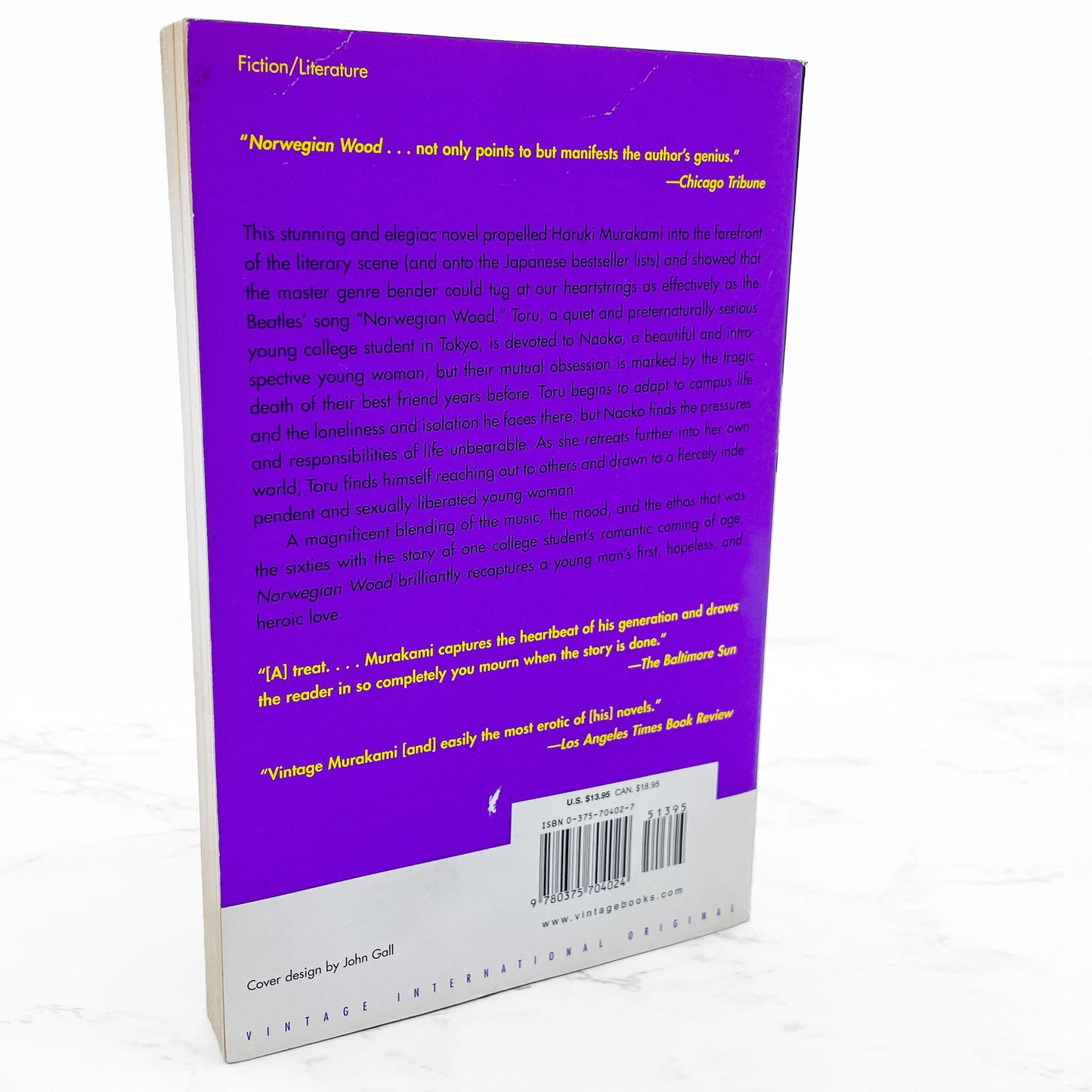 Norwegian Wood by Haruki Murakami [FIRST U.S. PAPERBACK EDITION] 2000 • Vintage