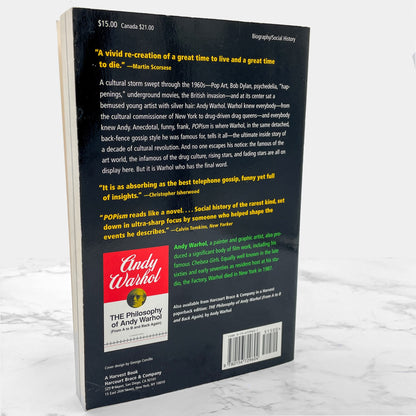 POPism: The Warhol Sixties by Andy Warhol & Pat Hackett [TRADE PAPERBACK] 1990 • Harvest