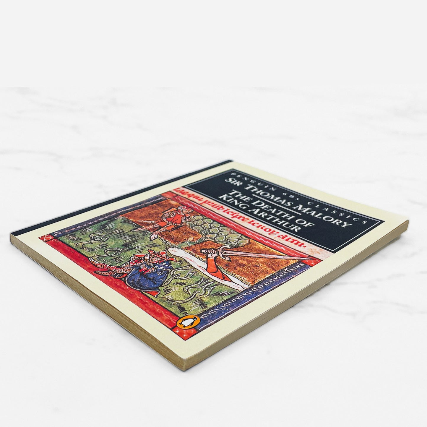 The Death of King Arthur by Sir Thomas Malory [U.K MINIATURE PAPERBACK] 1995 • Penguin Classics