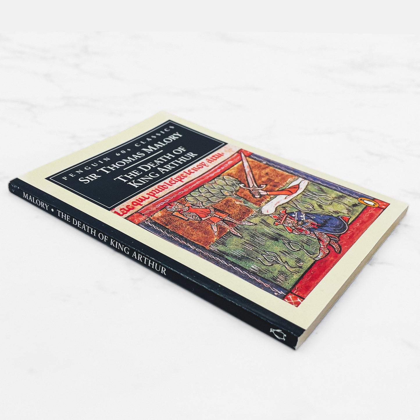 The Death of King Arthur by Sir Thomas Malory [U.K MINIATURE PAPERBACK] 1995 • Penguin Classics