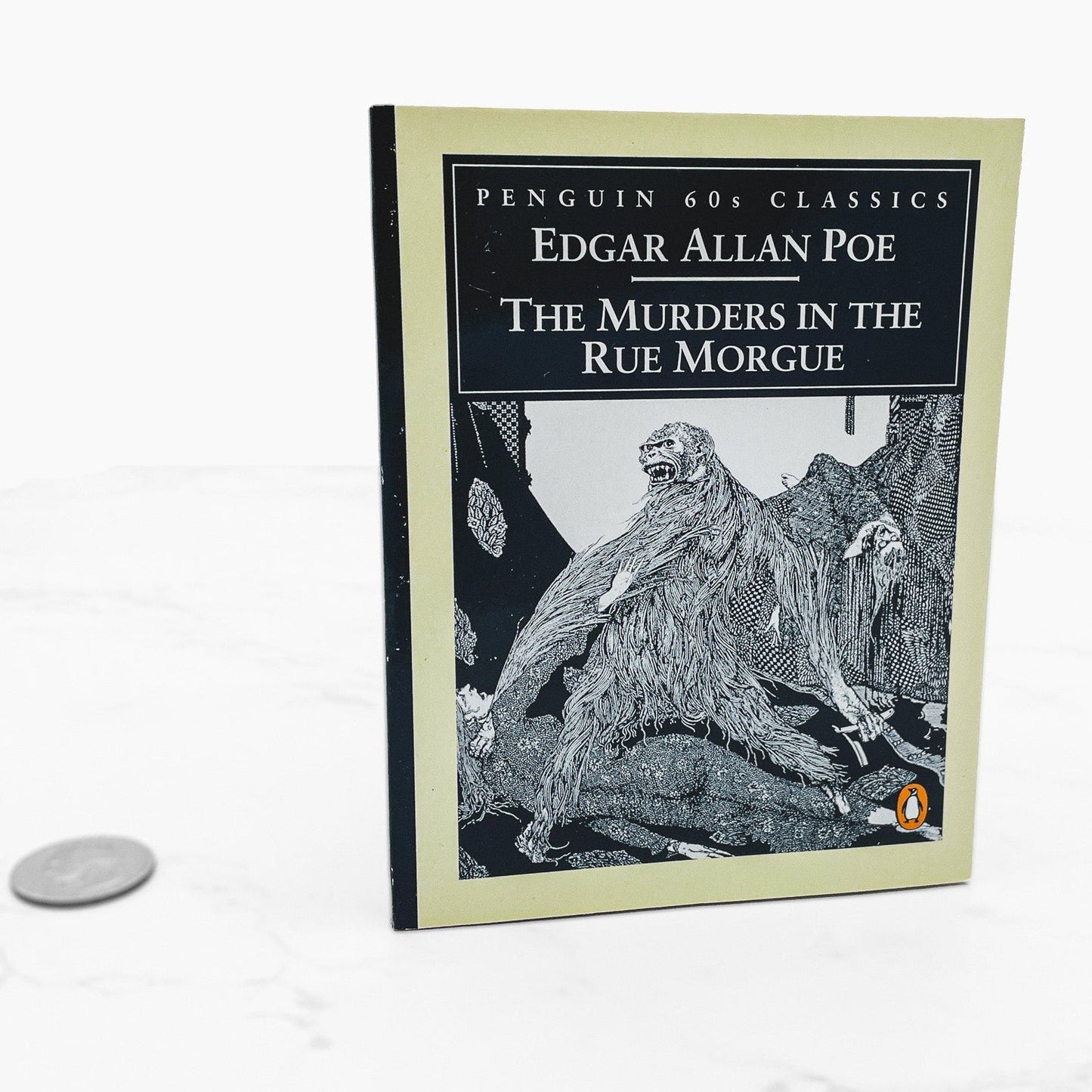 The Murders in the Rue Morgue by Edgar Allan Poe [U.K MINIATURE PAPERBACK] 1995 • Penguin Classics