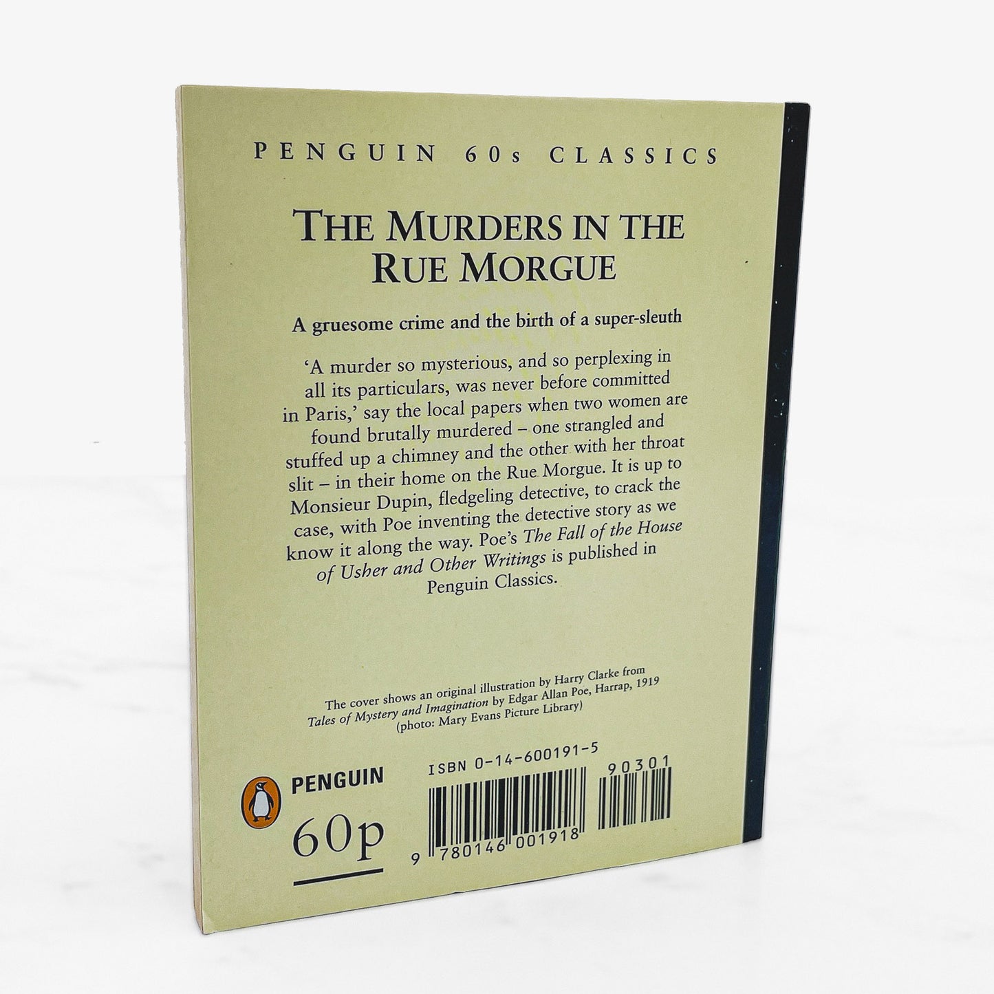 The Murders in the Rue Morgue by Edgar Allan Poe [U.K MINIATURE PAPERBACK] 1995 • Penguin Classics