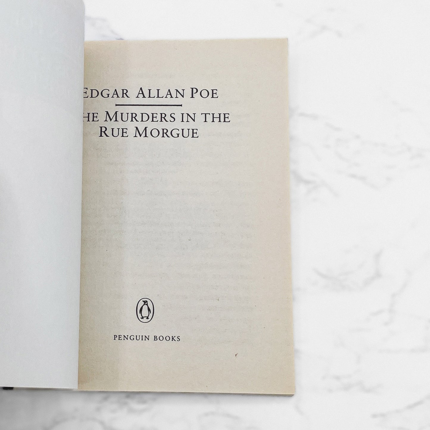 The Murders in the Rue Morgue by Edgar Allan Poe [U.K MINIATURE PAPERBACK] 1995 • Penguin Classics