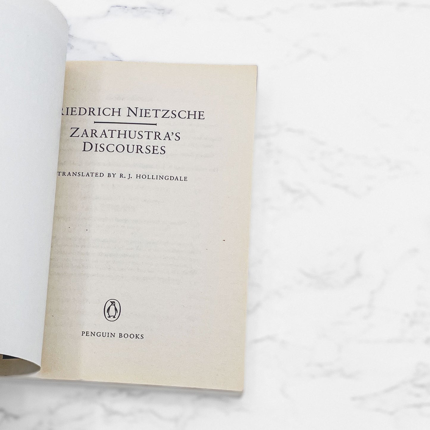 Zarathustra's Discourses by Friedrich Nietzsche [U.K MINIATURE PAPERBACK] 1995 • Penguin Classics