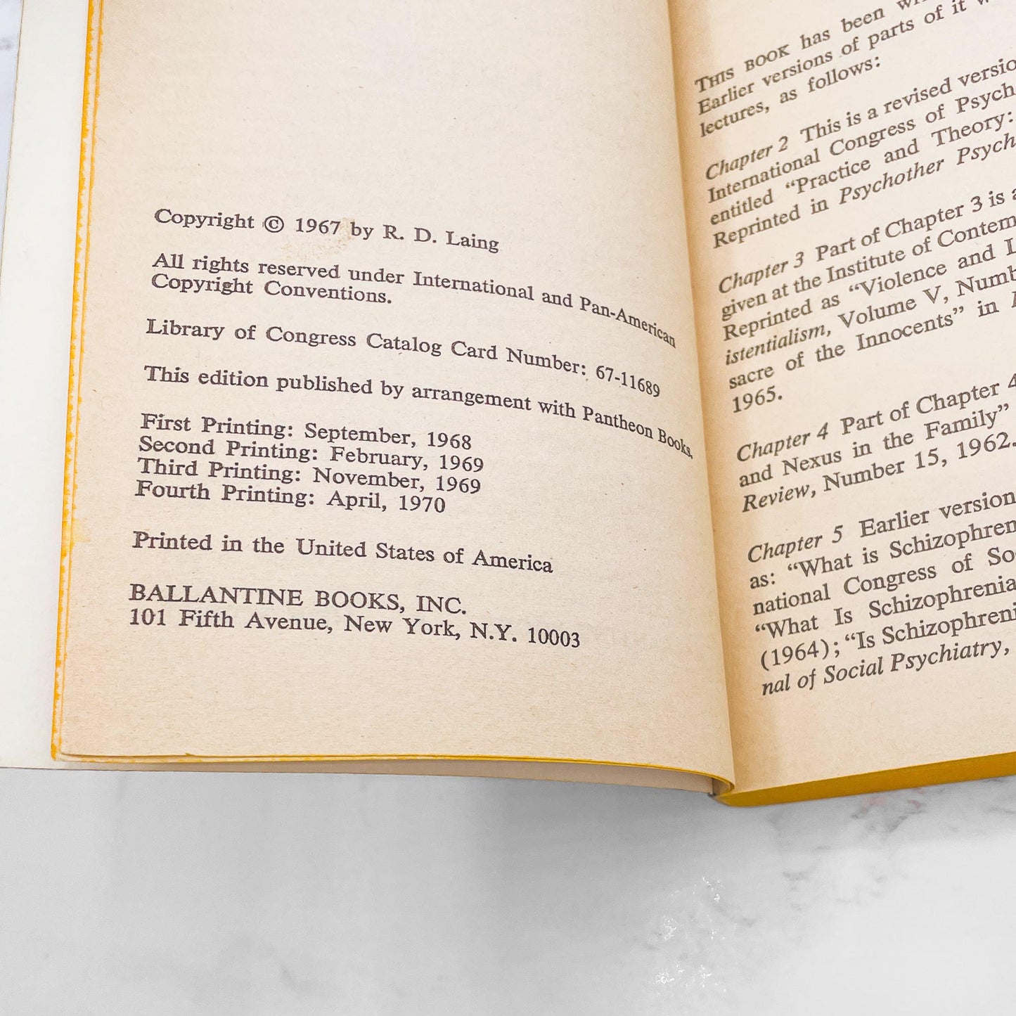 The Politics of Experience by R.D. Laing [FIRST PAPERBACK EDITION] 1970 • Ballantine