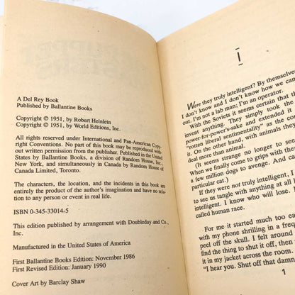 The Puppet Masters by Robert A. Heinlein [FIRST REVISED + UNCUT PRINTING] 1990 • Del-Rey