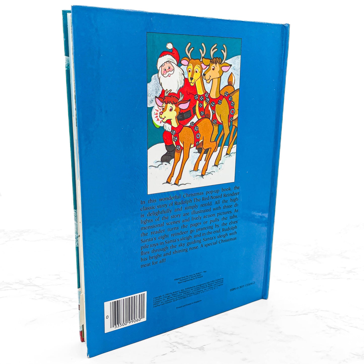 Rudolph the Red-Nosed Reindeer: A Golden POP-UP BOOK by Robert L. May & Darrell Baker [FIRST EDITION] 1983 • Golden