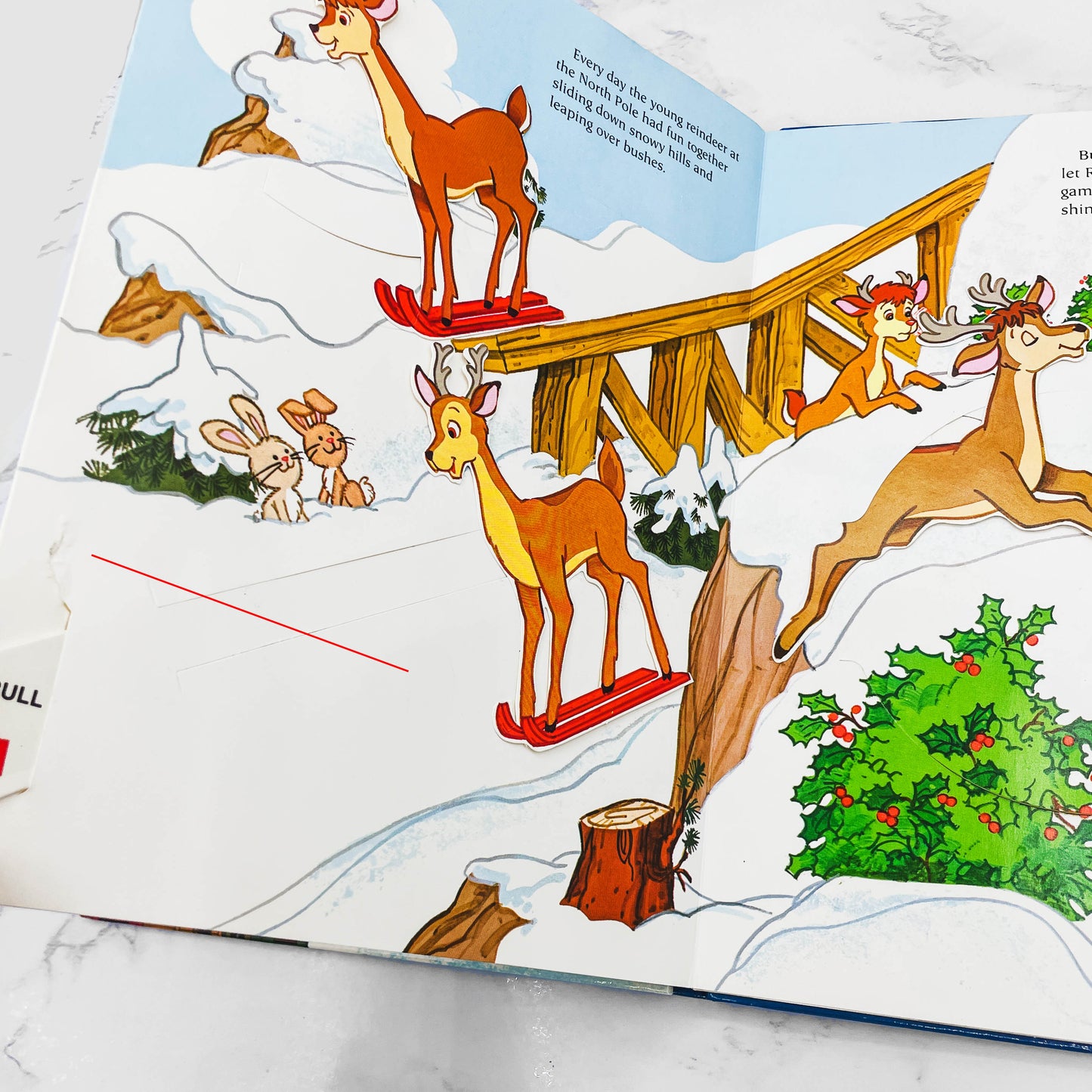 Rudolph the Red-Nosed Reindeer: A Golden POP-UP BOOK by Robert L. May & Darrell Baker [FIRST EDITION] 1983 • Golden