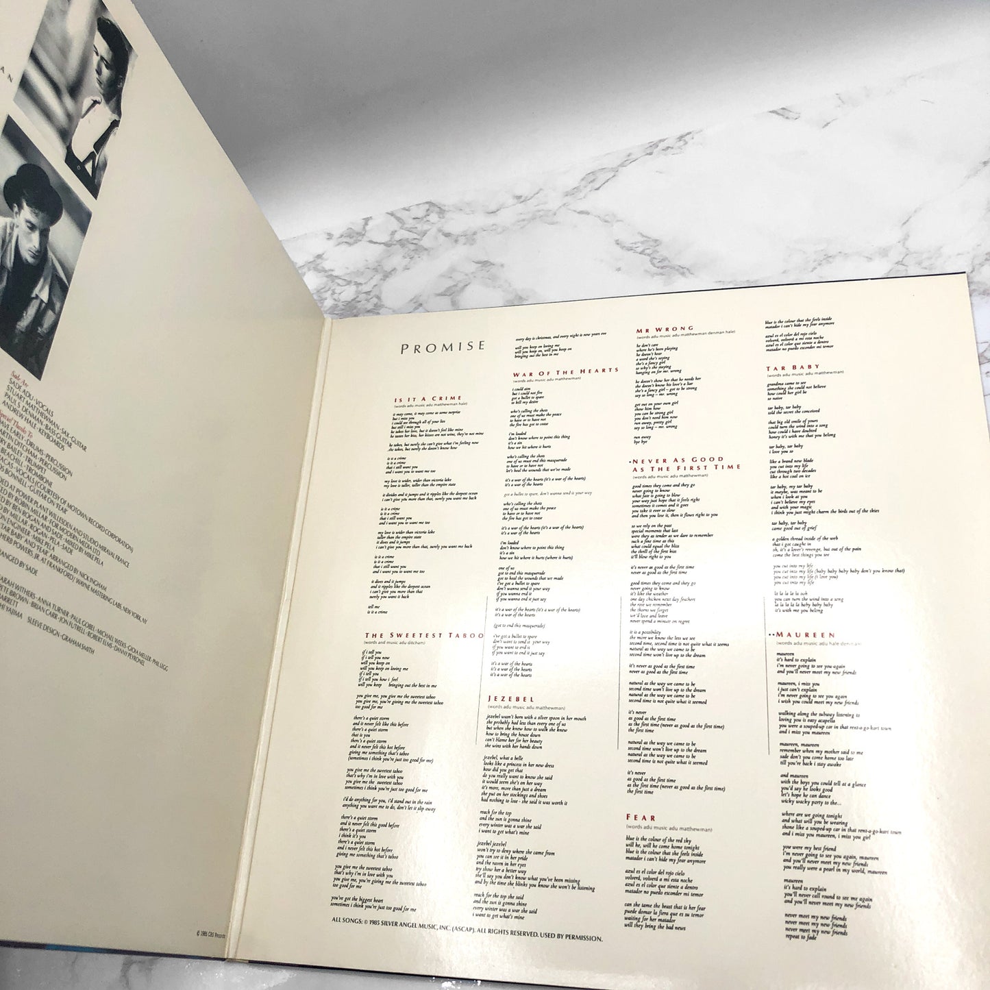 Sade - Promise [VINYL LP] 1985 • Portrait Records