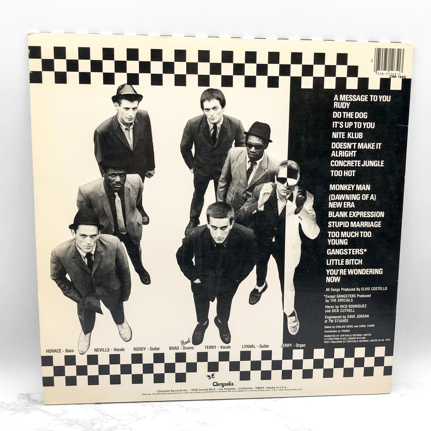 The Specials - The Specials S/T [VINYL LP] 1980 • Chrysalis Records