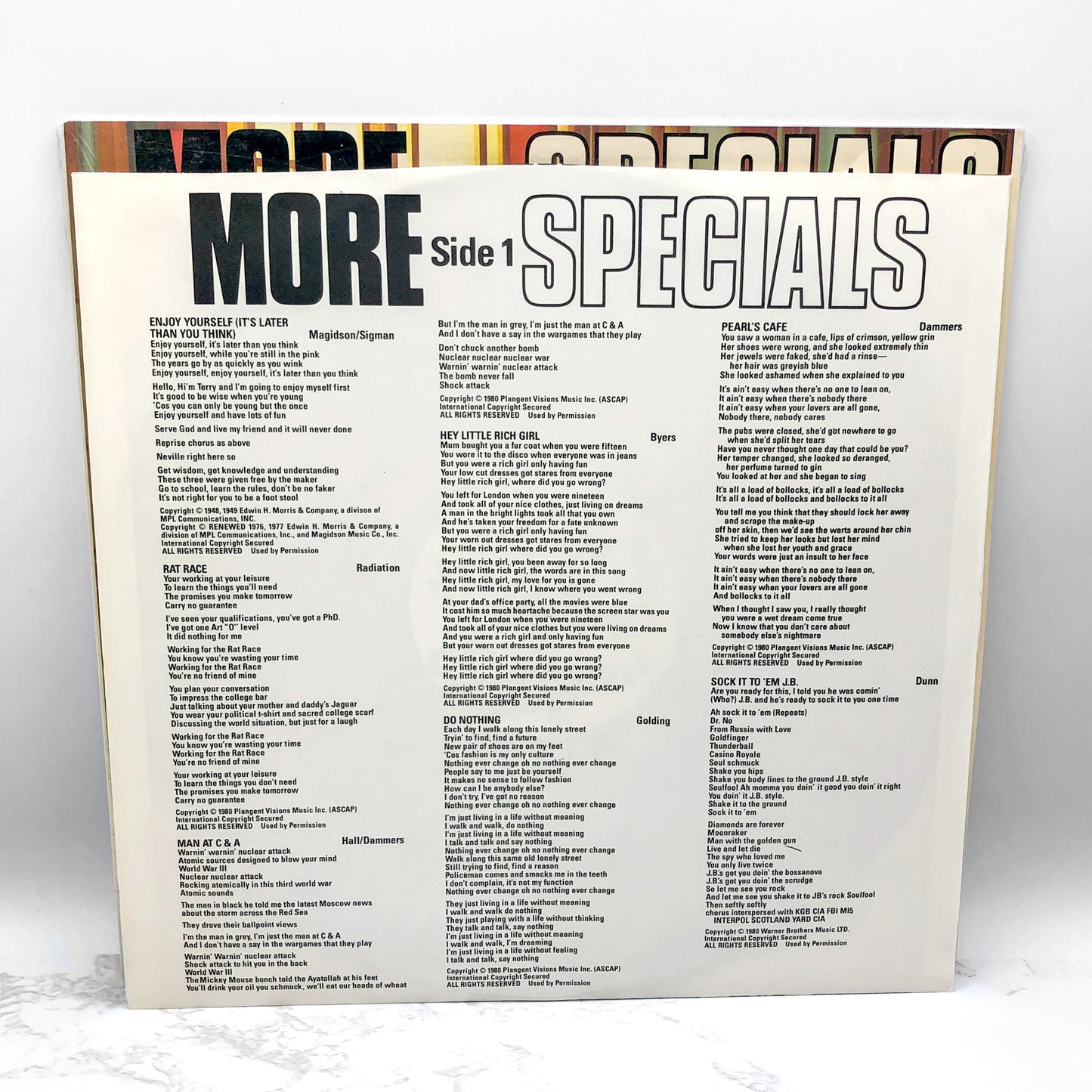 The Specials - More Specials [VINYL LP] 1980 • Chrysalis • 2-Tone