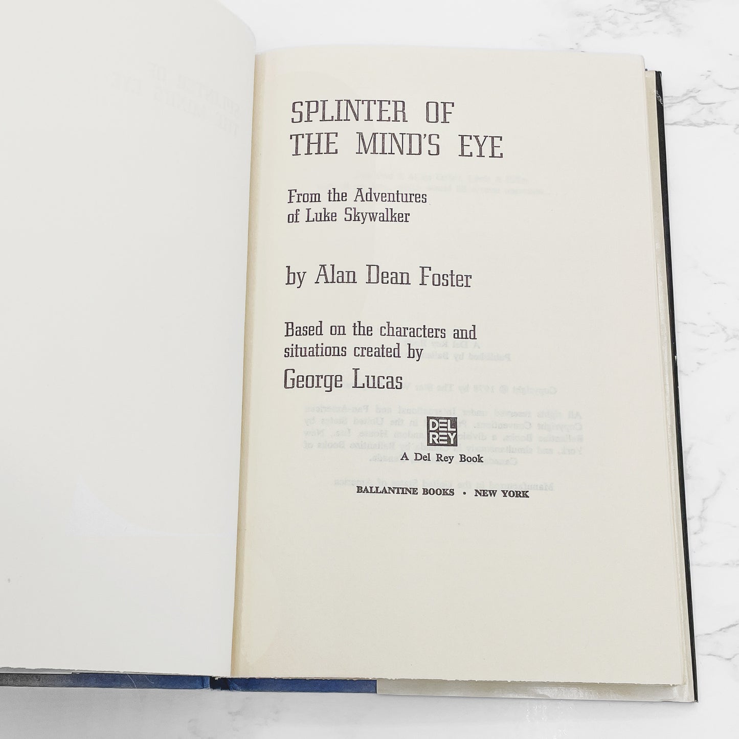 Splinter of the Mind's Eye by Alan Dean Foster [FIRST BOOK CLUB EDITION] 1978 Hardcover • Del-Rey
