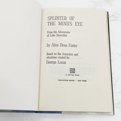 Splinter of the Mind's Eye by Alan Dean Foster [FIRST BOOK CLUB EDITION] 1978 Hardcover • Del-Rey