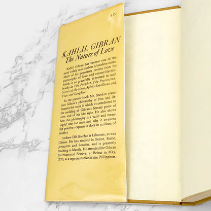 Kahlil Gibran: The Nature of Love a study by Andrew Dib Sherfan [FIRST EDITION] 1971 • The Philosophical Library