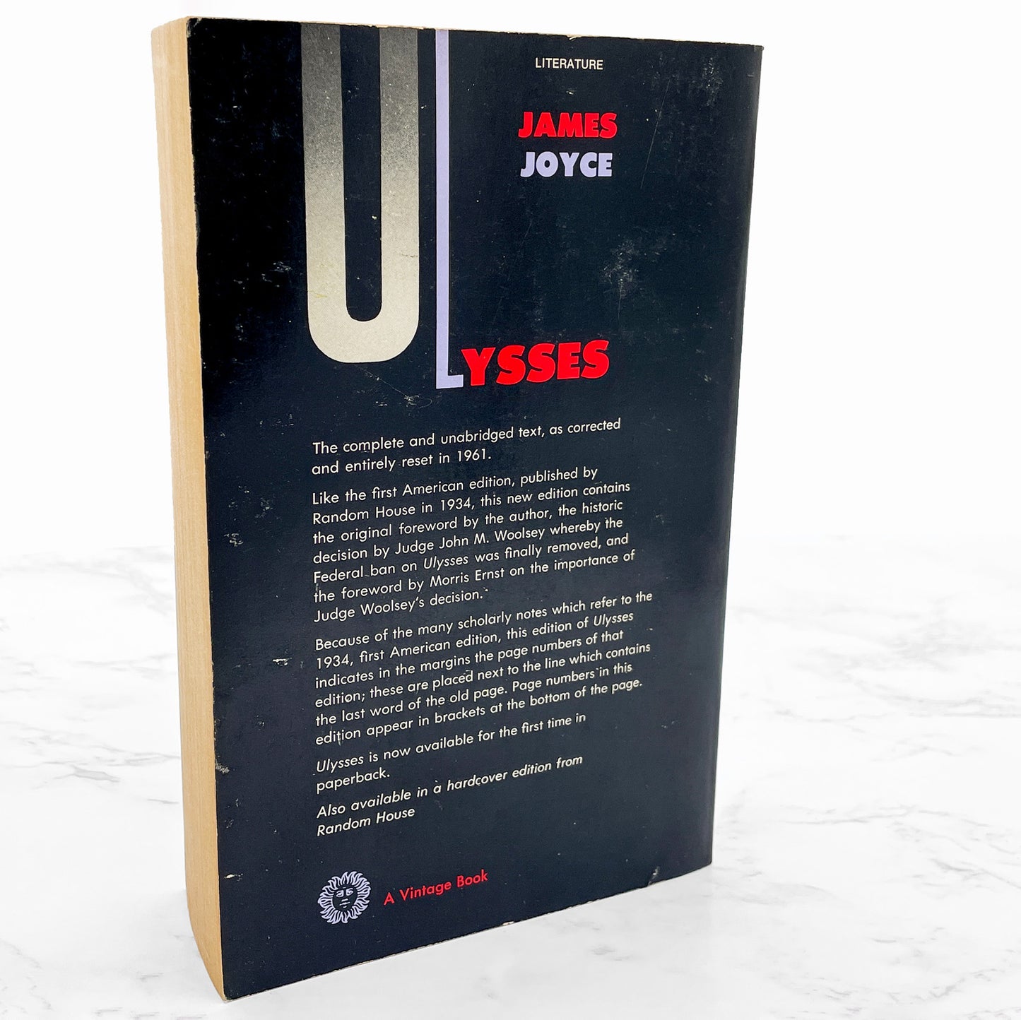 Ulysses by James Joyce [TRADE PAPERBACK] 1961 • Vintage Books