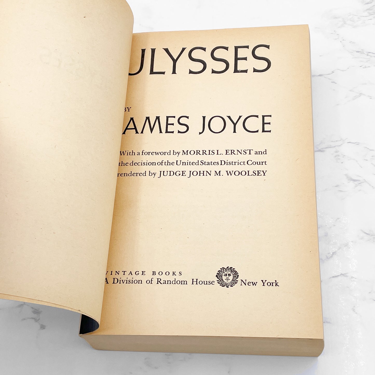 Ulysses by James Joyce [TRADE PAPERBACK] 1961 • Vintage Books