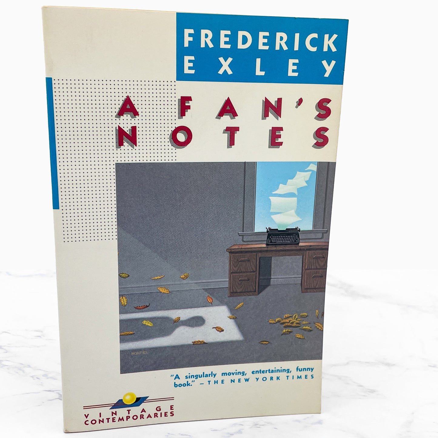 A Fan's Notes by Frederick Exley [TRADE PAPERBACK] 1985 • Vintage Contemporaries • 1st Print!
