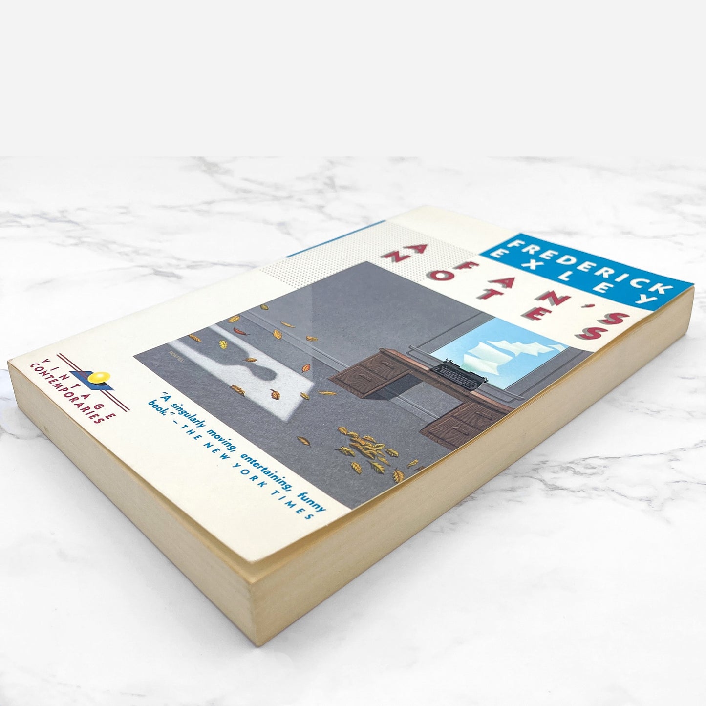 A Fan's Notes by Frederick Exley [TRADE PAPERBACK] 1985 • Vintage Contemporaries • 1st Print!