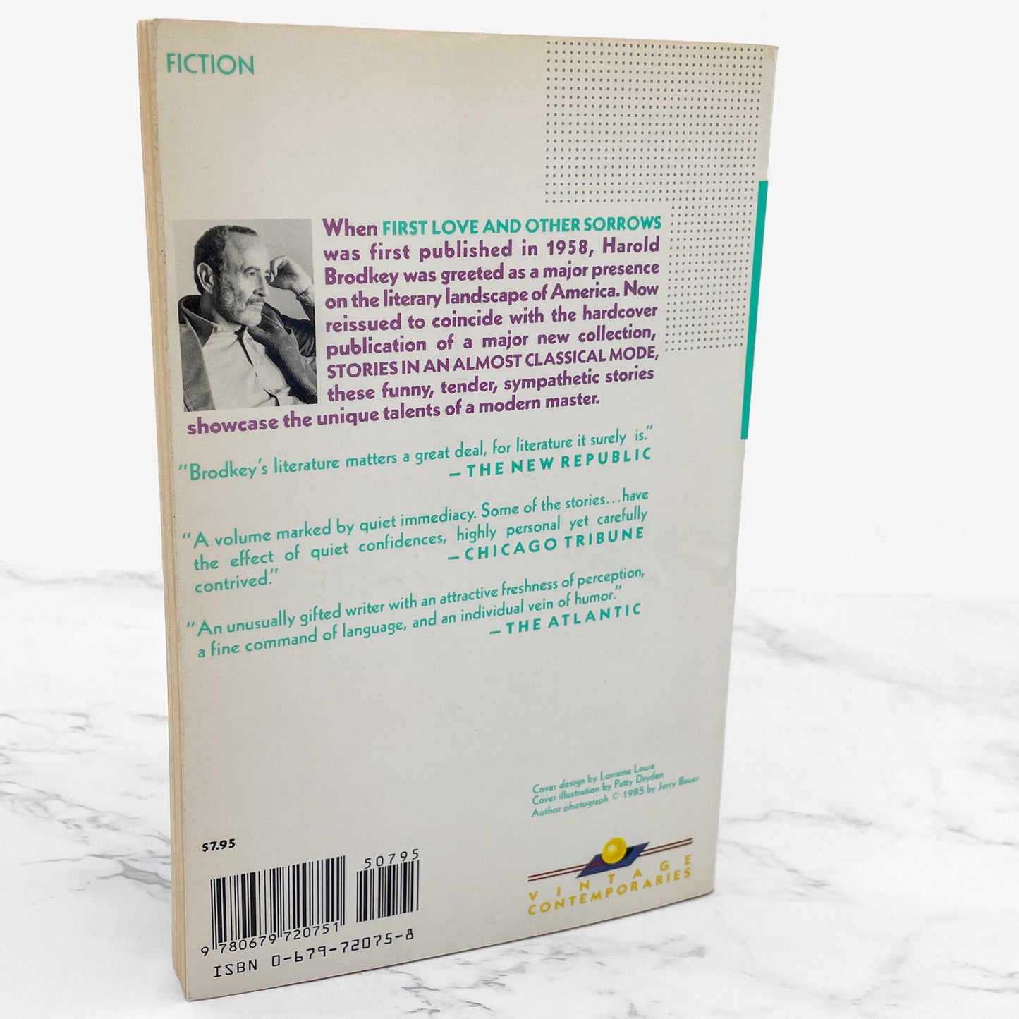 First Love and Other Sorrows by Harold Brodkey [TRADE PAPERBACK] 1988 • Vintage Contemporaries