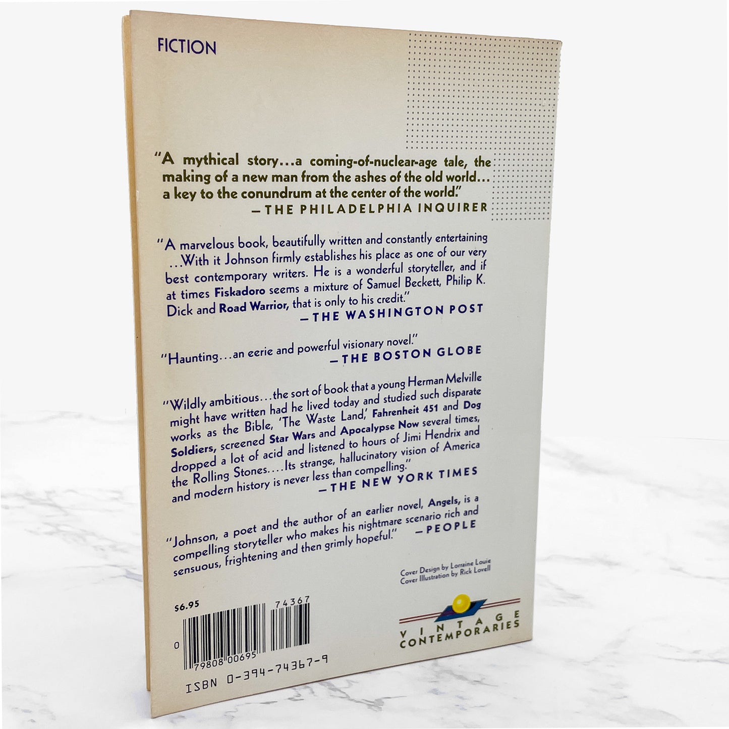 Fiskadoro by Denis Johnson [FIRST PAPERBACK EDITION] 1986 • Vintage Contemporaries