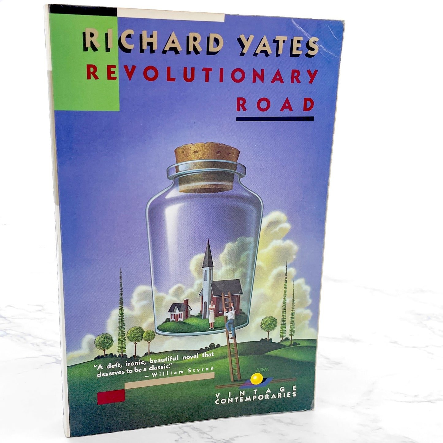 Revolutionary Road by Richard Yates [TRADE PAPERBACK] 1989 • Vintage Contemporaries • 1st Print!