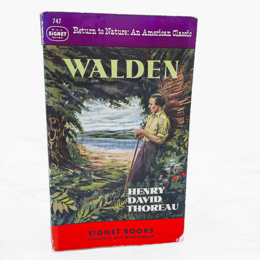 Walden by Henry David Thoreau [FIRST PAPERBACK EDITION] 1942 • Signet • 4th Print / 1949