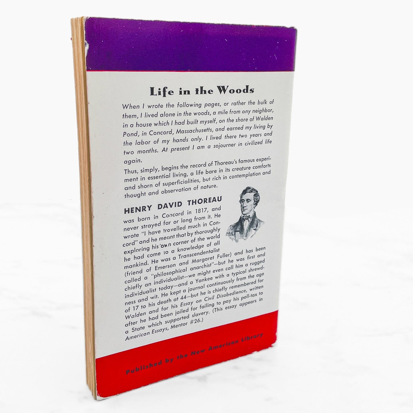 Walden by Henry David Thoreau [FIRST PAPERBACK EDITION] 1942 • Signet • 4th Print / 1949