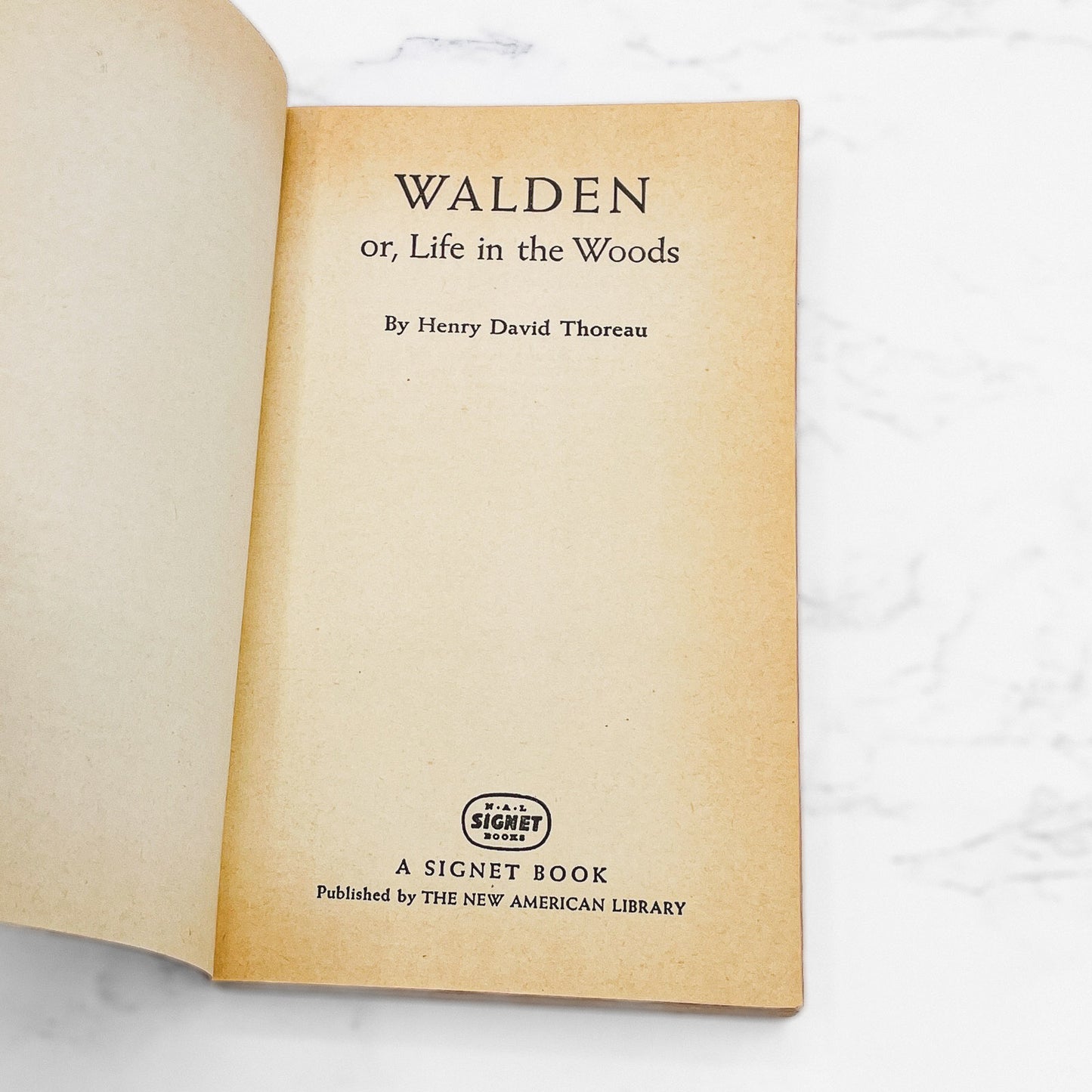 Walden by Henry David Thoreau [FIRST PAPERBACK EDITION] 1942 • Signet • 4th Print / 1949