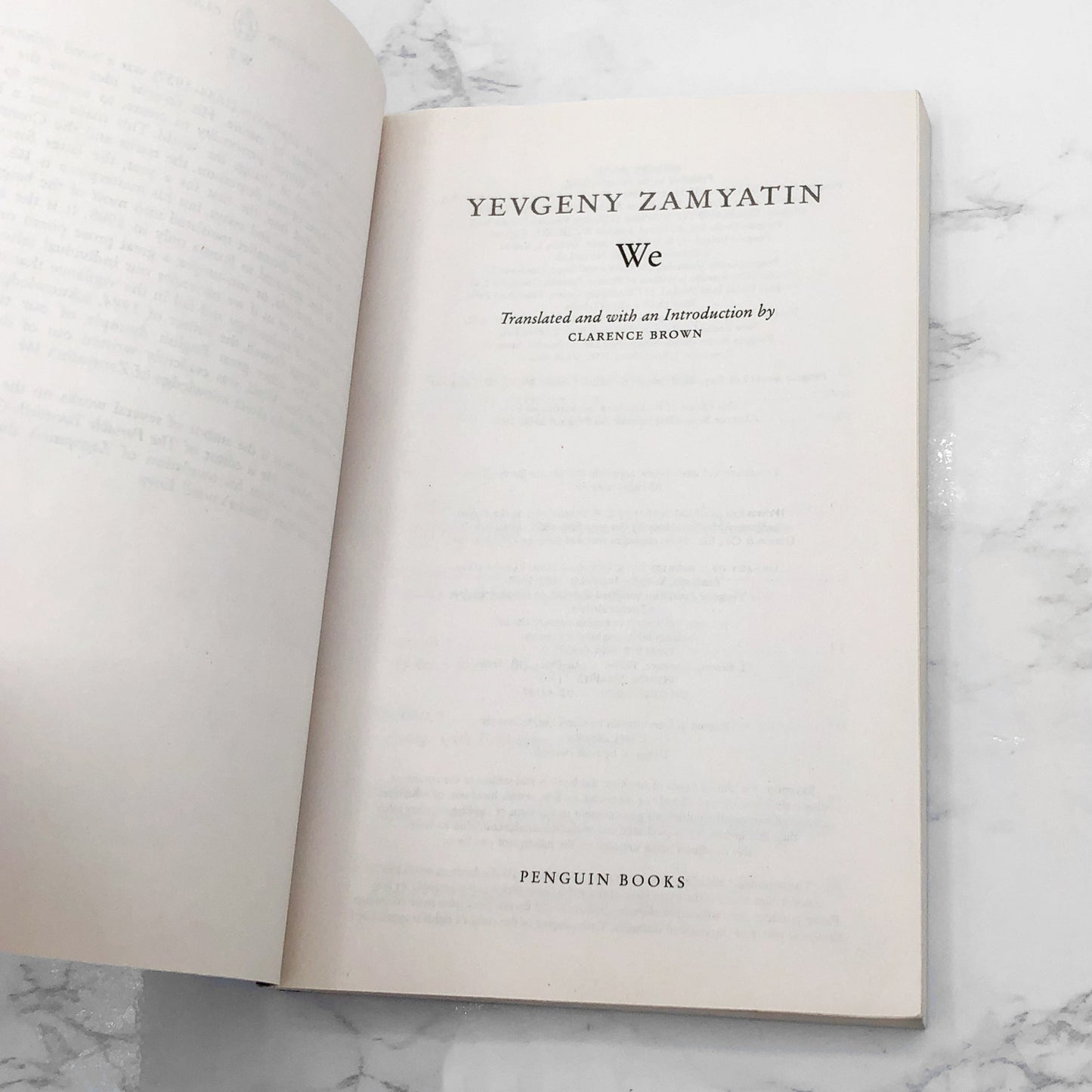 We by Yevgeny Zamyatin [TRADE PAPERBACK] 1993 • Penguin Classics