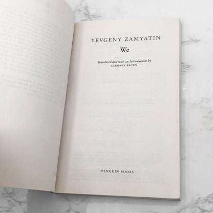 We by Yevgeny Zamyatin [TRADE PAPERBACK] 1993 • Penguin Classics