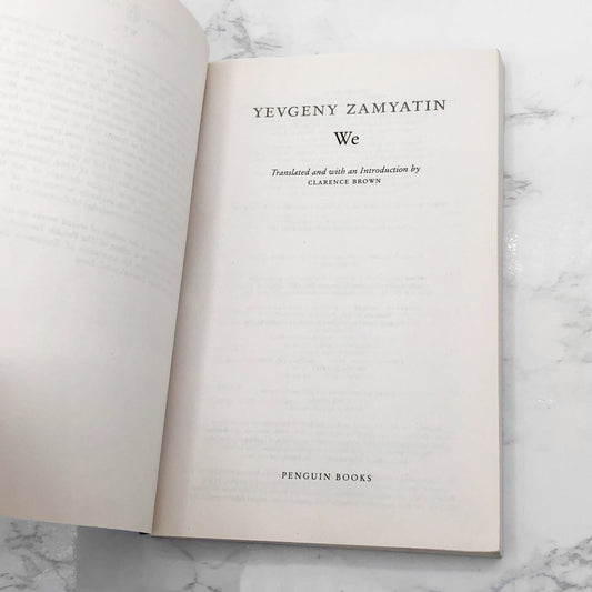 We by Yevgeny Zamyatin [TRADE PAPERBACK] 1993 • Penguin Classics